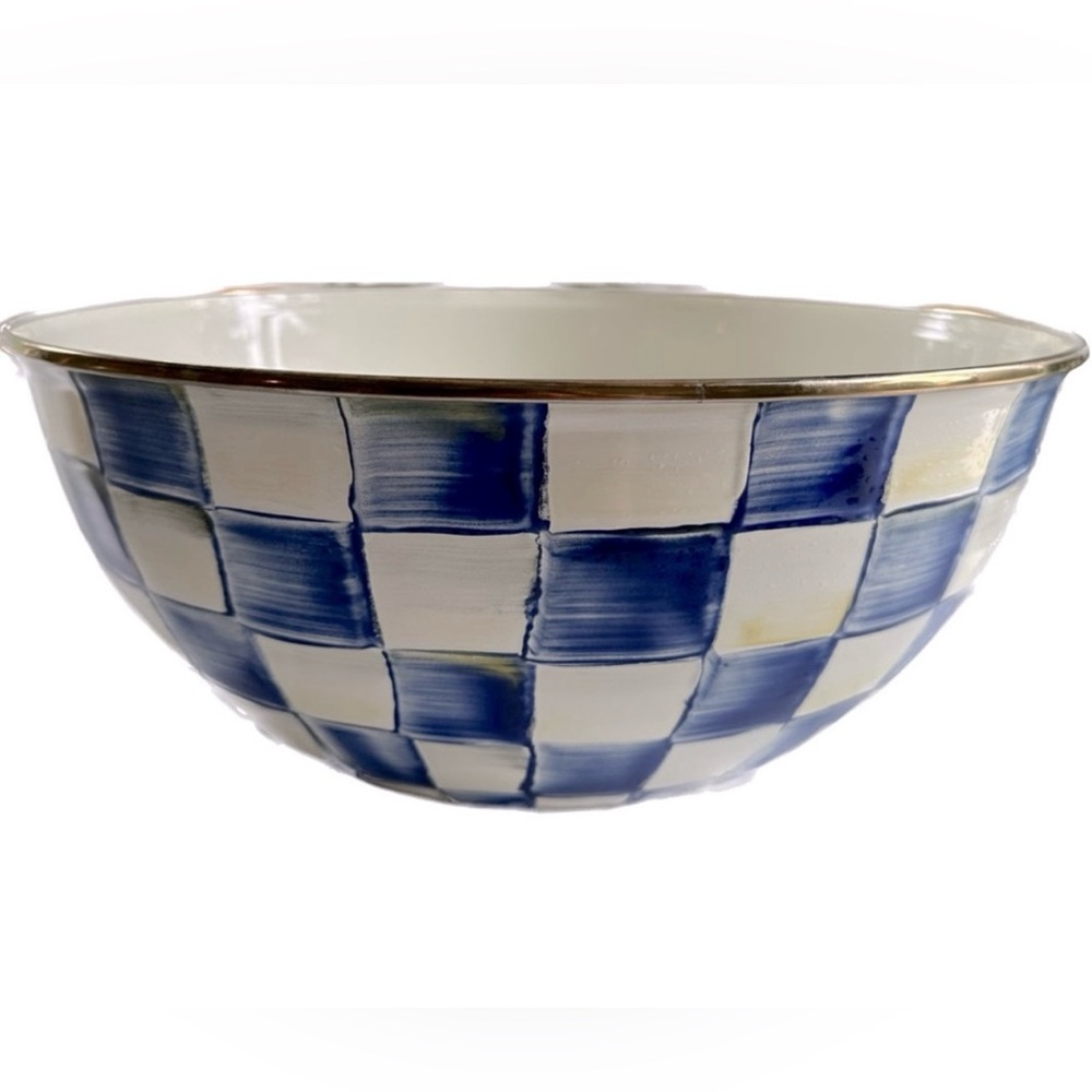 MacKenzie-Childs Royal Check Enamel Everyday Bowl - Large